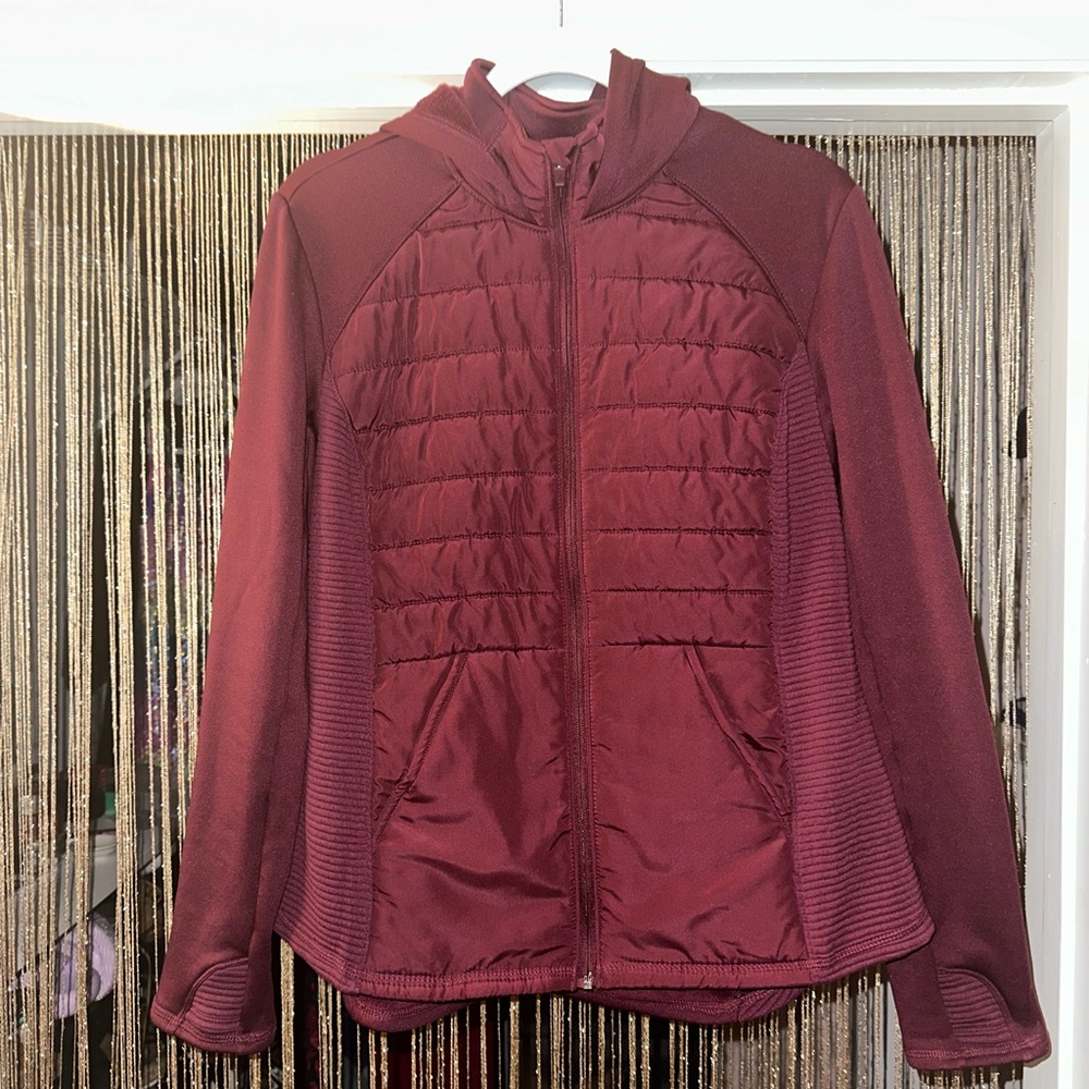 Burgundy Fleece Jacket